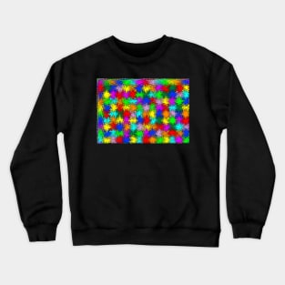 Abstract multicoloured background Jigsaw Crewneck Sweatshirt